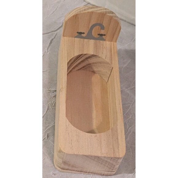 Le Toy Van Wooden Dollhouse Bathroom Toilet Tub Sink Mirror Rug Mini Set Of 4 - Picture 3 of 12